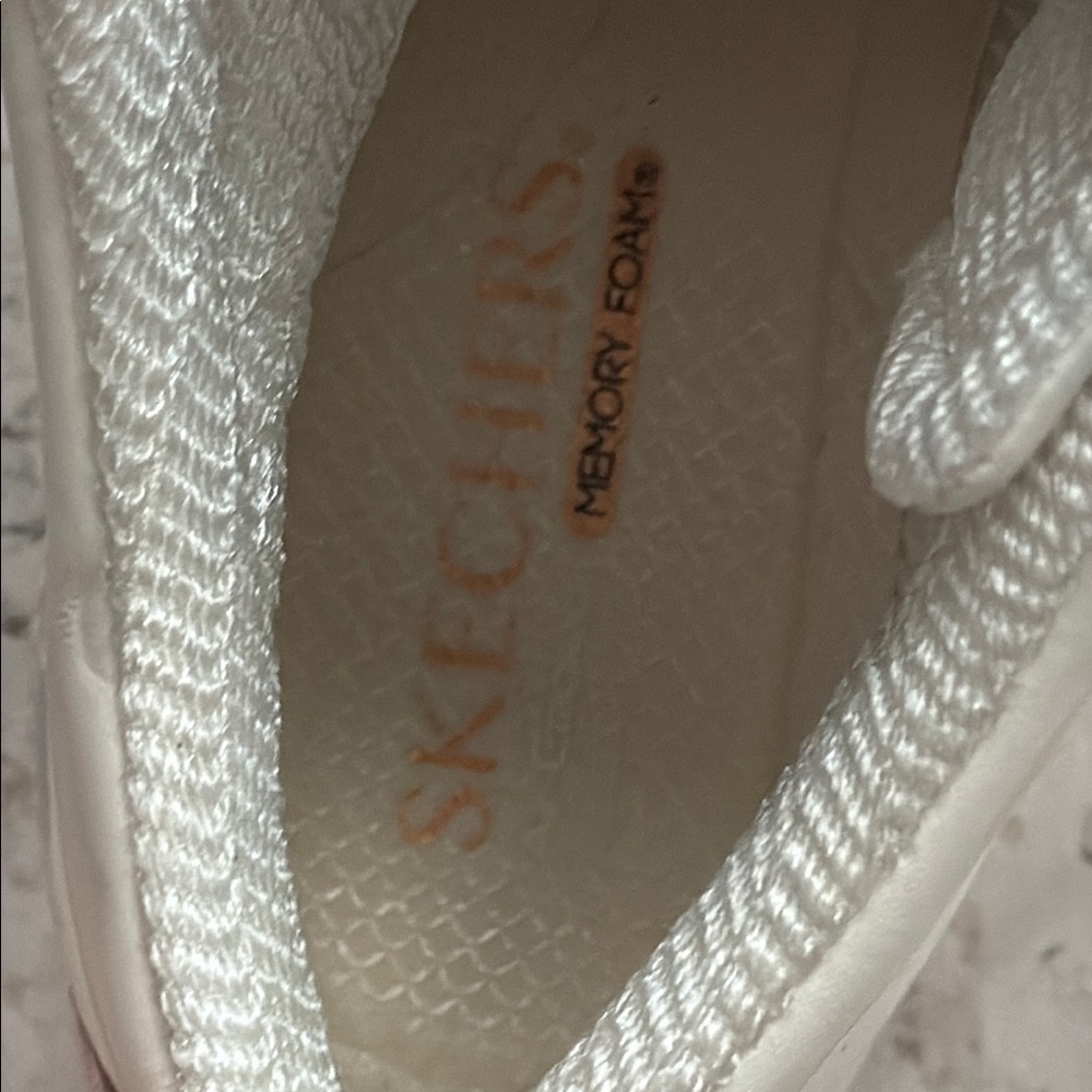 Skechers Cream and Pink High-Top Sneakers - Picture 3 of 5